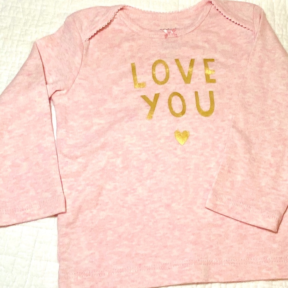 Carters Baby Girl ‘Love You’ Tee 9M
